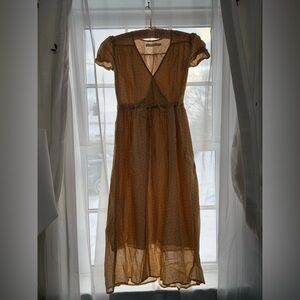 Christy Dawn Dawn Dress in Oxblood Calico Ditsy Floral | XS